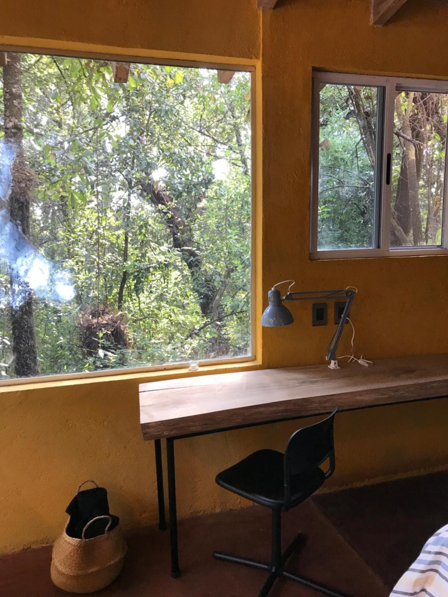 La Cabana Azul Al Fondo Del Bosque De Тепоцтлан Екстериор снимка