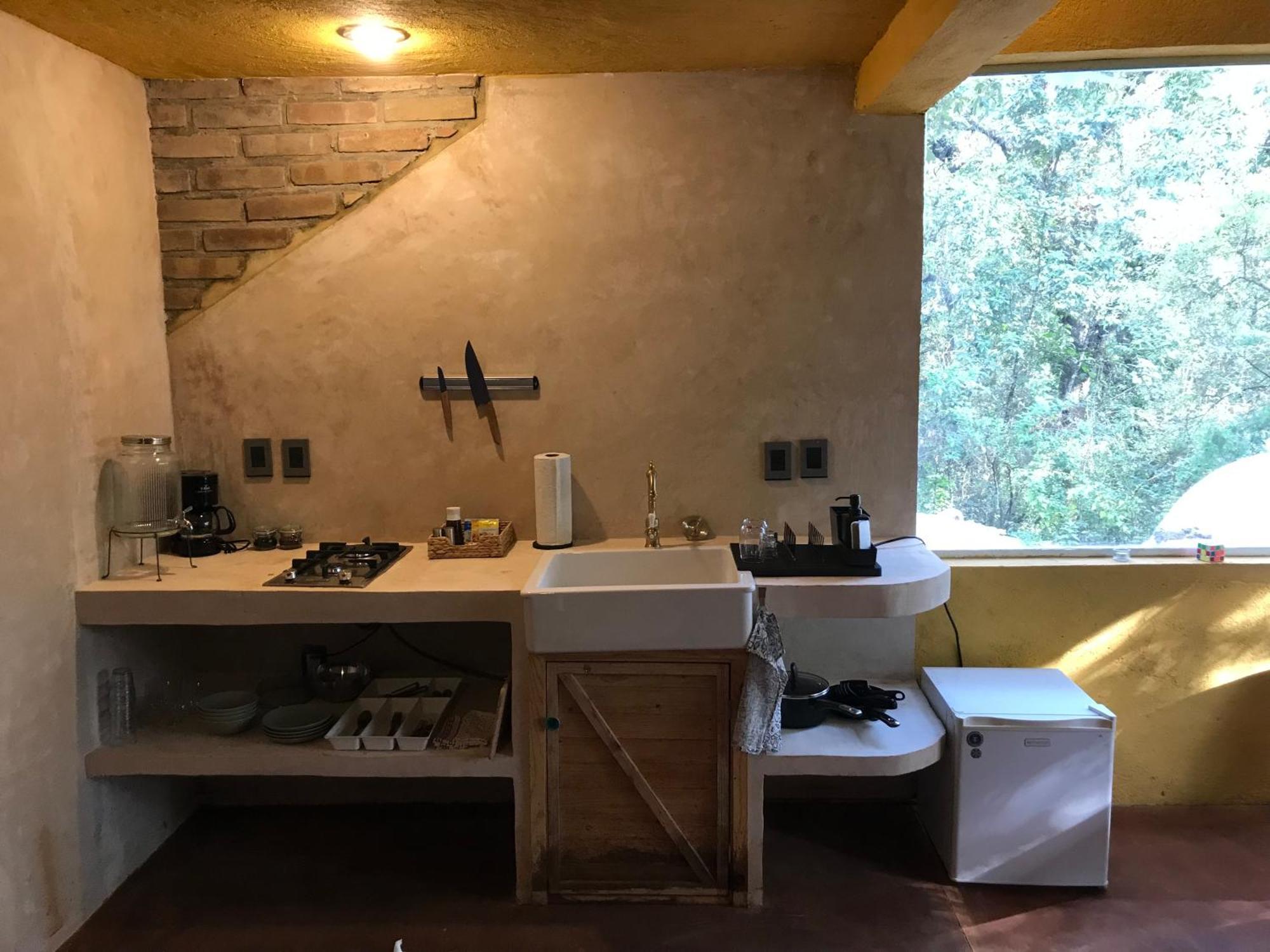 La Cabana Azul Al Fondo Del Bosque De Тепоцтлан Екстериор снимка