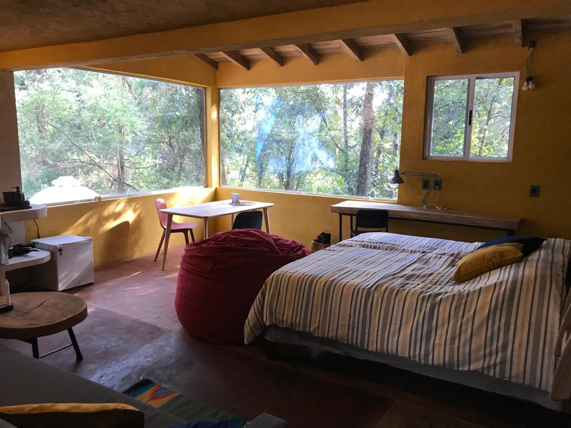 La Cabana Azul Al Fondo Del Bosque De Тепоцтлан Екстериор снимка